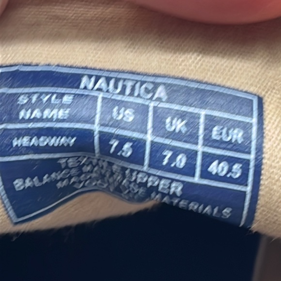 Nautica Tan Canvas Sneaker Size 7.5. SNK2653B - Picture 8 of 8